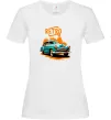 Женская футболка ретро авто Белый фото