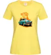Женская футболка ретро авто Лимонный фото