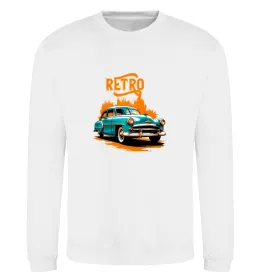 Світшот Retro Car CLASSIC Білий фото