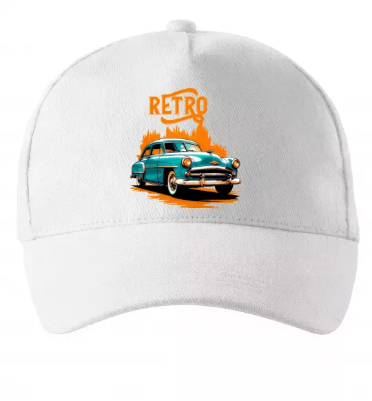 Кепка ретро авто Білий фото