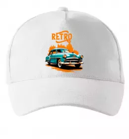 Кепка ретро авто Белый фото