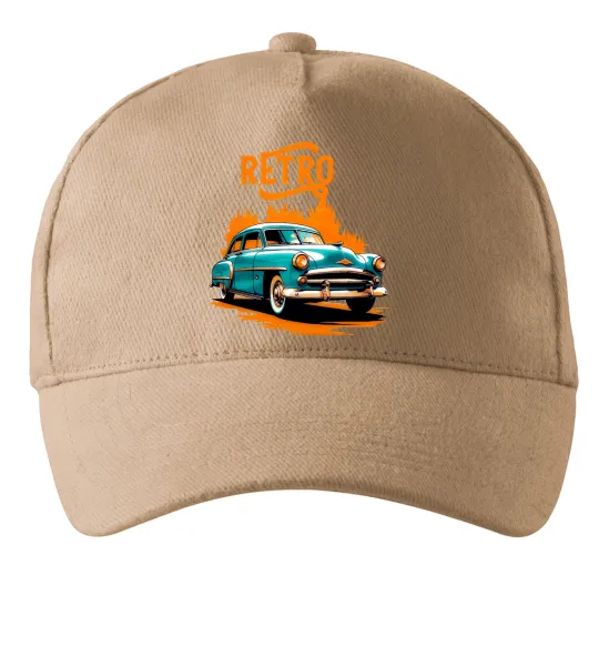 Кепка ретро авто Песочный фото
