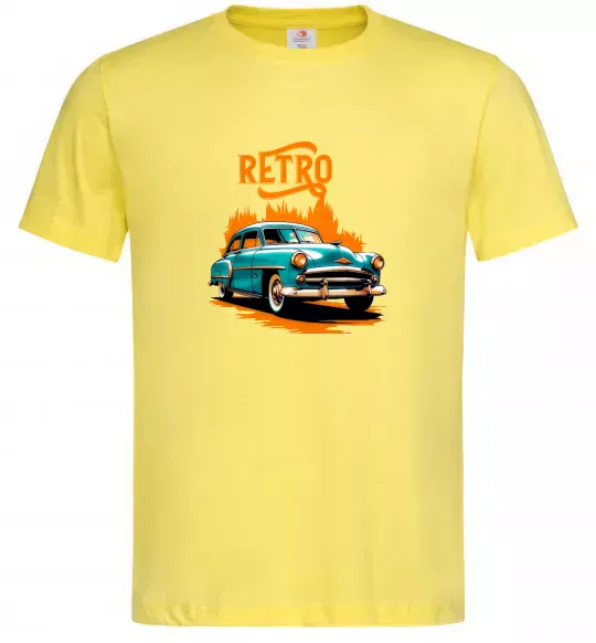 Мужская футболка ретро авто Лимонный фото