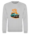 Свитшот ретро авто Серый меланж фото