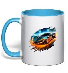 Чашка с цветной ручкой Ламба