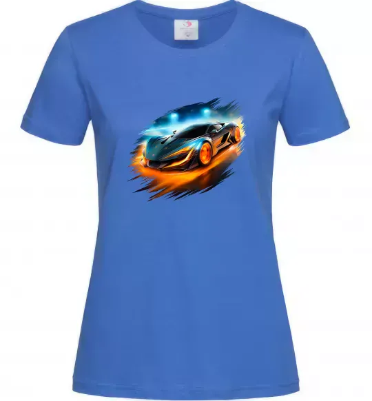 Женская футболка Ламба Ярко-синий фото