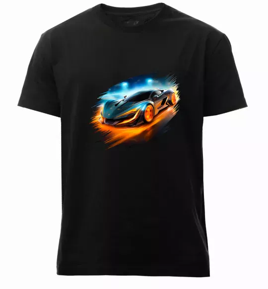 Чоловіча преміум футболка Ламба Чорний фото