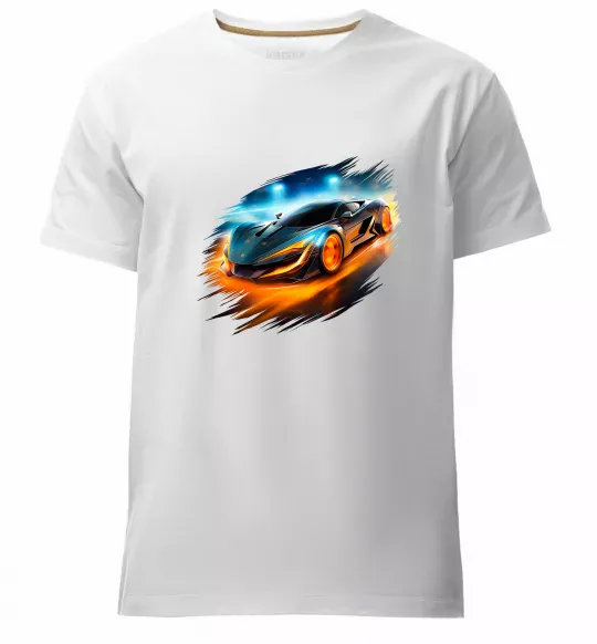 Чоловіча преміум футболка Ламба Білий фото