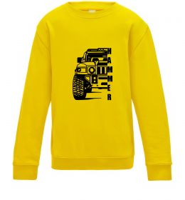 Дитячий світшот хамер чорно-білий