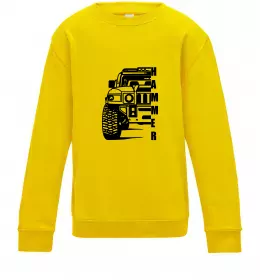 Детский Свитшот хамер чорно-білий Солнечно желтый фото