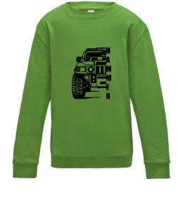 Детский Свитшот Хамер чорно-білий Лаймовый фото