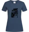Жіноча футболка хамер чорно-білий Темно-синій Жіноча футболка хамер чорно-білий Темно-синій фото