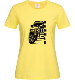 Женская футболка хамер чорно-білий