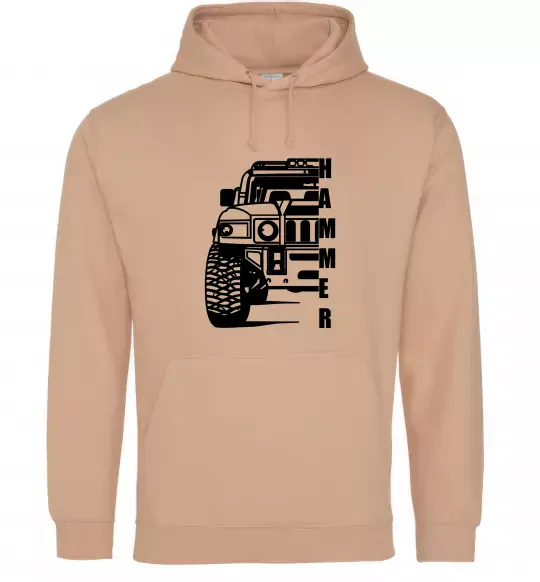 Жіноча толстовка (худі) хамер чорно-білий Пісочний фото