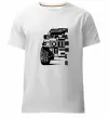 Мужская премиум футболка хамер чорно-білий Белый фото
