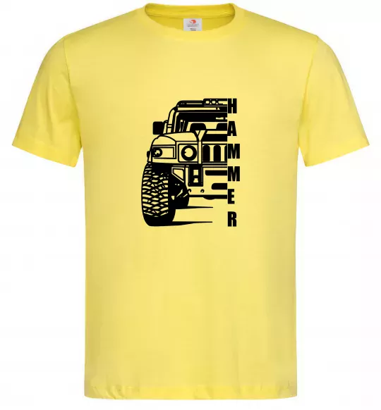 Мужская футболка хамер чорно-білий Лимонный фото
