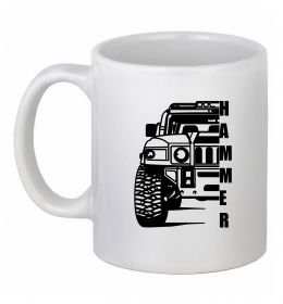 Чашка керамическая хамер чорно-білий