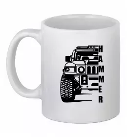 Чашка керамическая хамер чорно-білий Белый фото