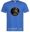 Мужская футболка Військовий котик Ярко-синий фото