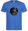 Мужская футболка Військовий котик Ярко-синий Мужская футболка Військовий котик Ярко-синий фото