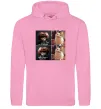 Женская толстовка (худи) на байрактар Розовый фото