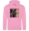 Мужская толстовка (худи) на байрактар Розовый фото