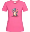 Жіноча футболка шампанозаврик Яскраво-рожевий Жіноча футболка шампанозаврик Яскраво-рожевий фото