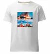 Чоловіча преміум футболка Згорів сарай Білий фото