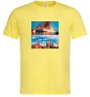 Мужская футболка Згорів сарай Лимонный фото