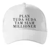 Кепка PLAN TUDA SUDA TAM SIAM MILLOONER Белый Кепка PLAN TUDA SUDA TAM SIAM MILLOONER Белый фото