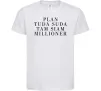Дитяча футболка PLAN TUDA SUDA TAM SIAM MILLOONER Білий фото
