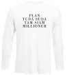Лонгслів PLAN TUDA SUDA TAM SIAM MILLOONER Білий Лонгслів PLAN TUDA SUDA TAM SIAM MILLOONER Білий фото