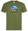 Мужская футболка Розбудіть в кінці пари Оливковый фото