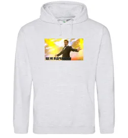 Мужская толстовка (худи) Student MD Серый меланж фото