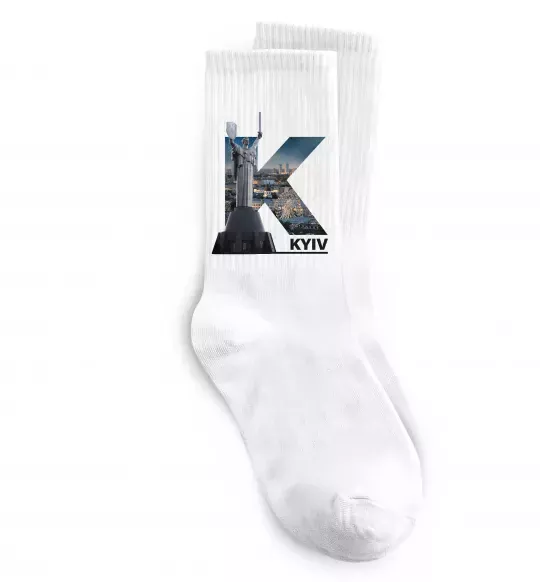 Носки Рідний Київ Белый фото