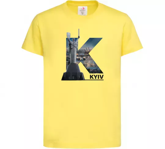 Детская футболка Рідний Київ Лимонный фото