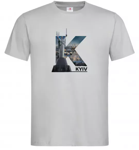 Мужская футболка Рідний Київ Серый фото