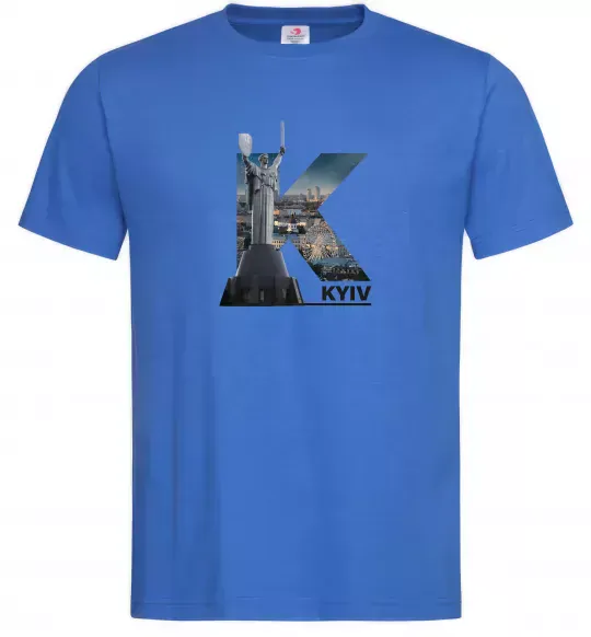 Мужская футболка Рідний Київ Ярко-синий фото