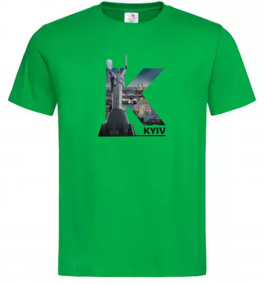 Мужская футболка Рідний Київ Зеленый фото