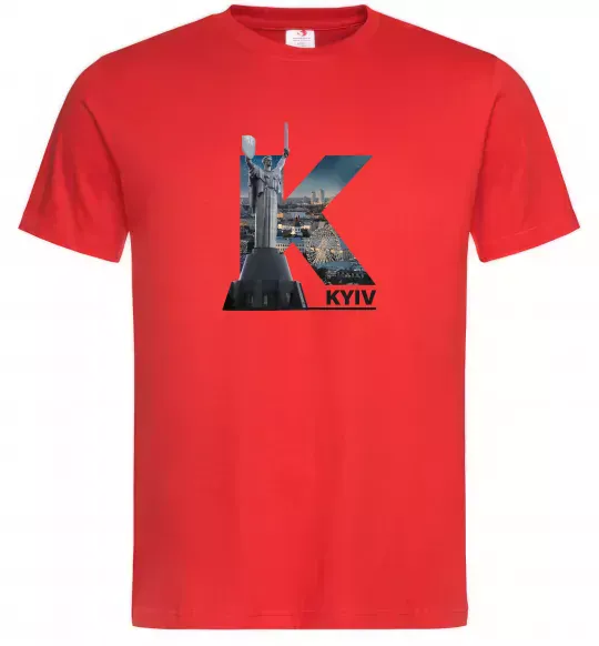Мужская футболка Рідний Київ Красный фото