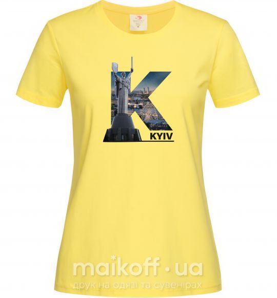 Женская футболка Рідний Київ Лимонный фото