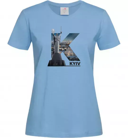 Женская футболка Рідний Київ Голубой фото