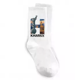 Шкарпетки Харків райони Білий фото