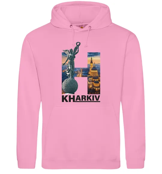 Женская толстовка (худи) Рідний Харків Розовый фото