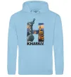 Женская толстовка (худи) Рідний Харків Голубой фото