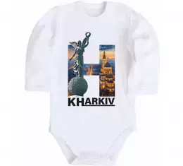 Дитячий бодік Харків райони Білий фото