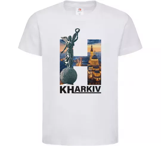 Детская футболка Рідний Харків Белый фото