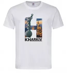 Мужская футболка Рідний Харків Белый фото