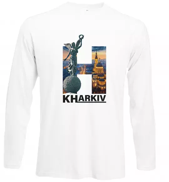 Лонгслив Рідний Харків Белый фото