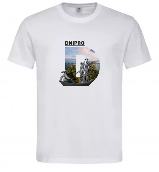 Мужская футболка Рідний Дніпро Белый фото